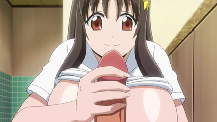 В аниме порно толстый член доставил наслаждение куколке